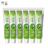 LG竹盐清新源牙膏110g*6支 口气清新 含绿茶精华 温润护齿 呵护牙龈 官方旗舰店正品 苏宁超市自营牙膏