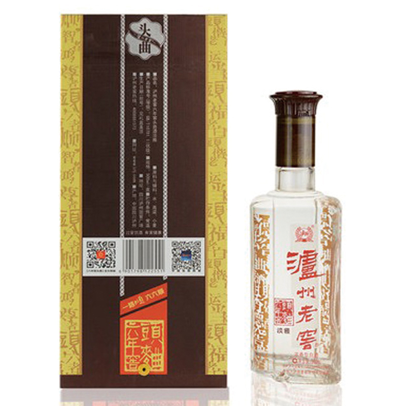 泸州老窖 六年窖淡雅头曲 52度 500ml 浓香型白酒 单瓶装