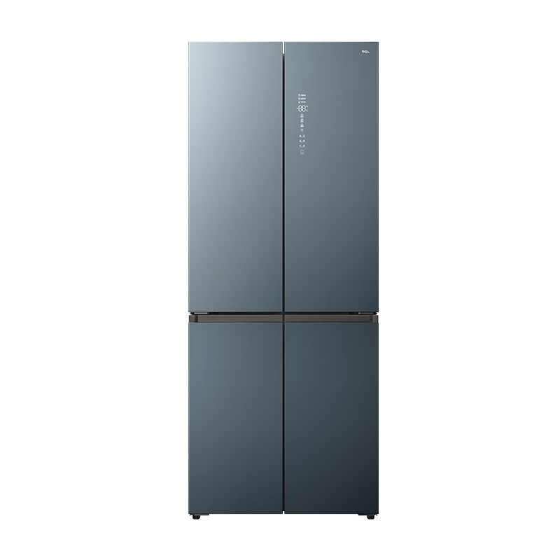 TCL R481P10-UQ 多门冰箱 481升十字门零嵌冰箱 多点离子净味 -40℃晶态膜锁鲜 小厨房大体积