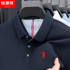 恒源祥中年爸爸短袖T恤纯棉夏季新款男士夏装Polo衫宽松休闲上衣C