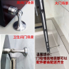 加长门吸强磁不锈钢卫生间门磁吸防撞短地吸地装打孔门碰房门墙吸 酒红色 拉丝不锈钢