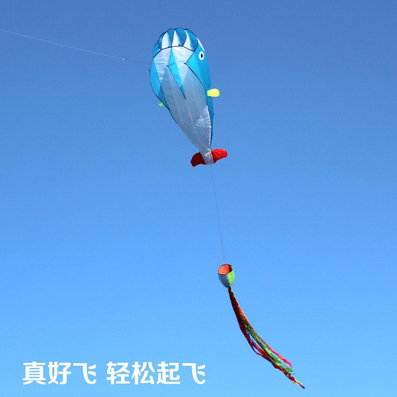 潍坊风筝 软体鲸鱼风筝 大型好飞易飞成人风筝 正品创意 三维工匠 仅大软体鲸鱼(不含放飞工具)