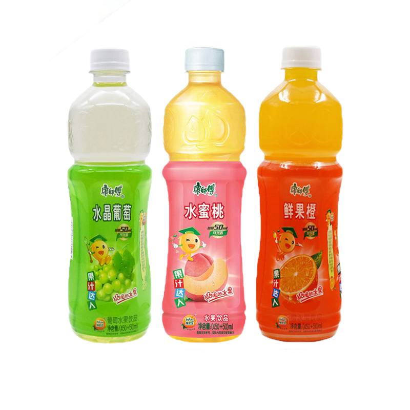 康师傅果汁/果蔬汁 康师傅 鲜果橙 水晶葡萄 水蜜桃 *