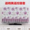 电视机罩挂式壁挂曲面防尘罩蕾丝电视套液晶55寸50寸32寸盖布布艺|电视罩--紫牡丹 32寸