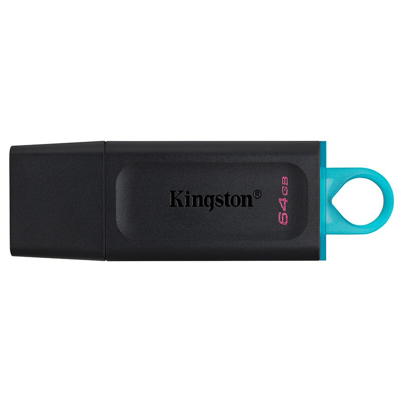 金士顿(Kingston) USB3.2 Gen 1 U盘 DTX 时尚设计 轻巧便携 防尘拔盖设计 64GB 蓝色优盘高清大图