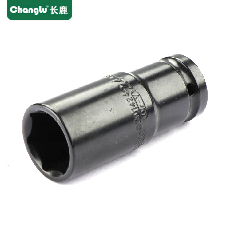 长鹿 电泳风动加长6角套筒 12.5mm系列(Cr-V) CL201424 24mm 个