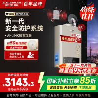 史密斯 13升燃气热水器 热交换器8年包换 防CO中毒 APP智慧互联主动服务 JSQ26-TM5Wi(天然气)
