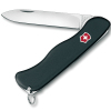维氏(VICTORINOX)瑞士刀哨兵111mm(4种功能)户外士刀折叠多功能刀具黑色磨砂面0.8413.3