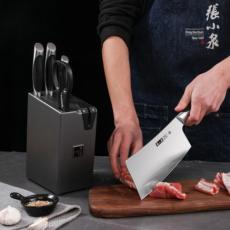 张小泉 不锈钢刀具 家用套刀 六件套装 启航Plus系列六件套刀D31510100 升级款高清大图