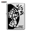 zippo芝宝打火机zippo自营旗舰店打火机摩登之恋眷念飞扬ZBT-2-150a
