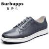 法国品牌芭步仕Burbupps 2018新款男士真皮潮流时尚圆头系带休闲鞋