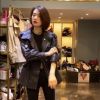 抖音晨林晨女装中长款收腰仿羊皮皮衣外套秋季新款女港风气质潮