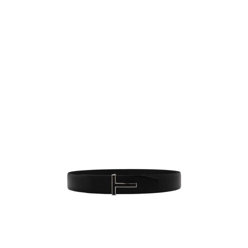 汤姆福特(Tom Ford)男士T字扣腰带小牛皮材质时尚简约4CM宽度百搭