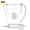 爱泉仕(AquaSelect)净水壶 炫彩白 便携式 净水器 滤水无碳粉 3-5人净水壶 3.5升 一壶一芯