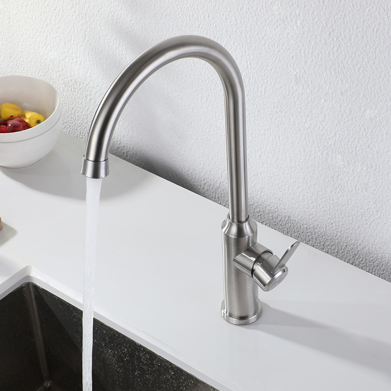 cdbm惜度304不锈钢厨房水龙头冷热水旋转水槽洗菜盆洗碗阳台洗衣池