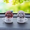 汪星人[美好+幸运](无垫 汽车装饰用品大全内饰小狗可爱摇头男女士高档车载中控台前面摆件