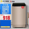 志高(CHIGO)12公斤波轮全自动洗衣机 家用小型宿舍公寓实用易操作 蓝光抑菌 洗脱一体