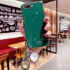 oppoa5手机壳女款pbam00腕带支架硅胶保护硅胶套全包防摔斜跨软壳 [电镀 暗夜绿]单壳 A5