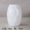 水培陶瓷花瓶客厅家居现代简约干花鲜花水养插花瓶摆件|圆形白色小号