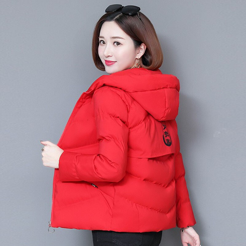 棉服女短款冬装年新款棉服女短款小个子韩版宽松冬季棉衣港风潮
