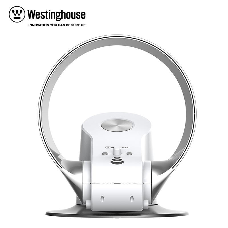 西屋(Westinghouse)電風扇XWW36(米白色)智能無葉循環(huán)扇電風扇 臺扇 立體柔風 靜音設(shè)計3檔遙控控制