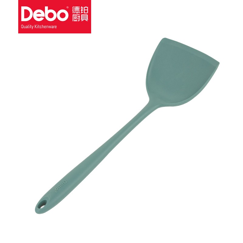 Debo德铂 海格威硅胶汤勺锅铲二件套 绿色高清大图