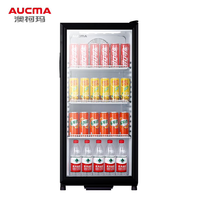 澳柯玛(AUCMA)SC-115(黑色)商用冷藏展示柜家用迷你冰吧办公室立式台面水果保鲜柜