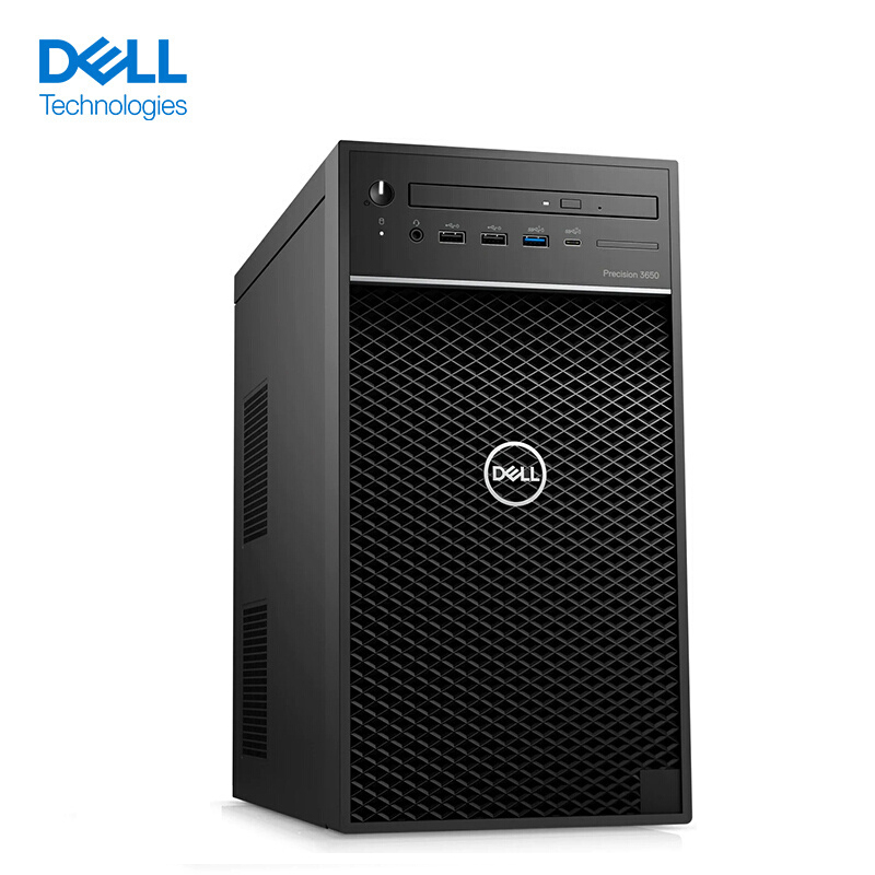 戴尔(DELL)Precision T3650 图形工作站三维设计渲染台式机电脑主机 酷睿I7-11700 2.5G 八核 16G内存/256G+2T/P2200 5G