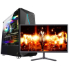 铭能 十代酷睿i5六核/GTX1660Ti 6G独显/16G内存/512G固态 台式机 台式电脑 DIY组装机 组装电脑 家用办公电脑主机 设计学生台式电脑游戏电脑+19英寸全套