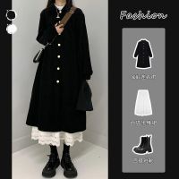 单/套装炸街赫本风长袖连衣裙套装女秋季韩版新款宽松显瘦半身裙