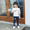 史努比(SNOOPY)童装3-12岁女童春秋装卫衣女宝宝白色空气层卫衣儿童长袖夹棉上衣新款90-140cm
