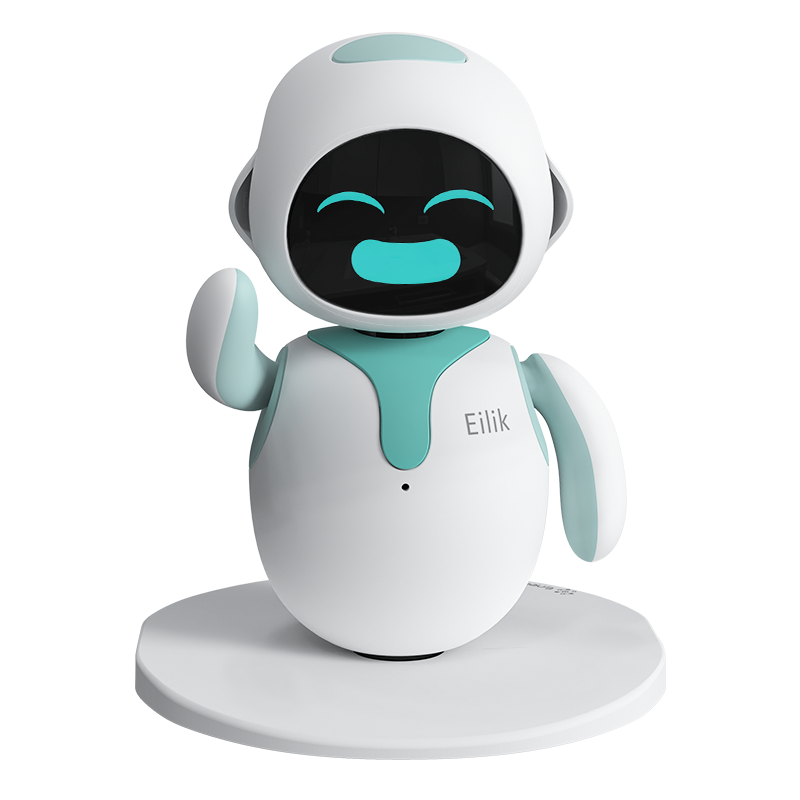 Eilik陪伴机器人 桌面陪伴 情感互动电子玩具生日节日礼物蓝色