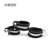 众慧创安 不锈钢连胶条喉箍 R型管夹电缆夹 直径18mm 个