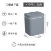 灰色 电池款小号 智能垃圾桶感应垃圾桶带盖家用塑料桶自动感应开盖垃圾桶分类
