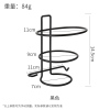 免打孔吹风机支架黑色[1个] 顶谷免打孔电吹风机架子壁挂架吸盘式浴室置物架卫生间收纳风筒架