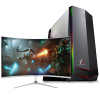 铭能 12代i5六核/GTX1660Ti独显/16G内存 512G固态 DIY组装机 组装电脑 家用办公台式机电脑主机学生设计电脑台式电竞直播吃鸡永劫无间游戏电脑+32英寸曲面全套