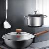 康巴赫新款炒锅汤锅两件套(送不锈钢锅铲)