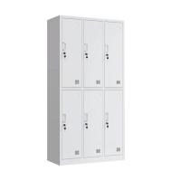 铁皮六门更衣柜带锁储物柜鞋柜 --六门更衣柜 加厚款0.6mm