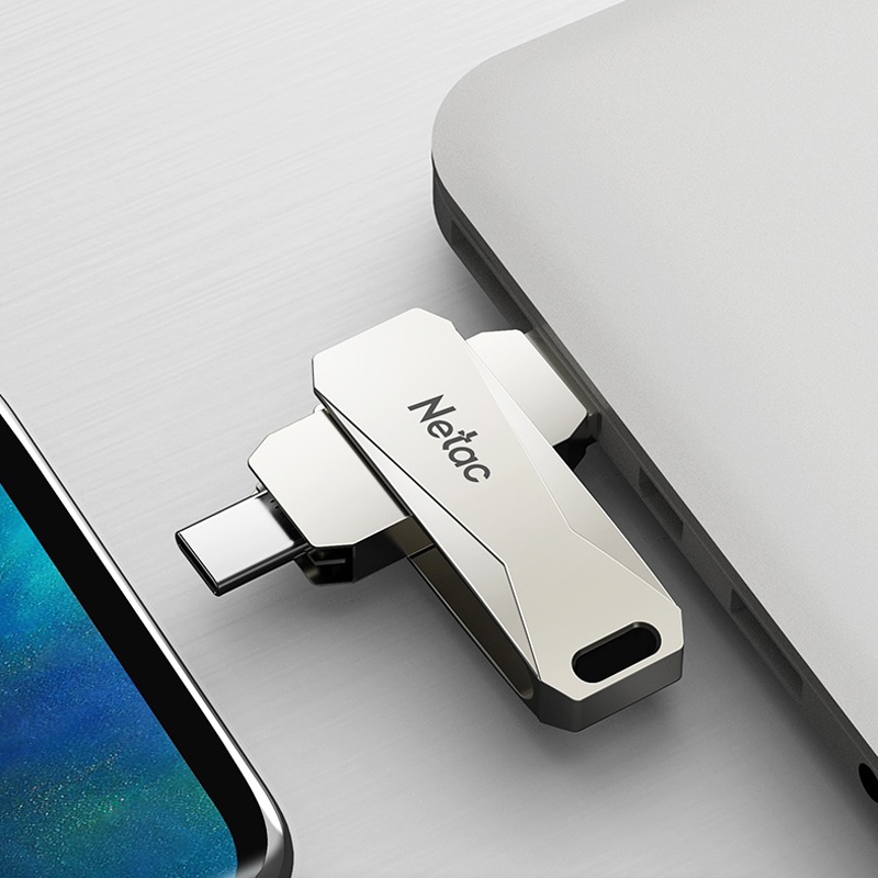 朗科(Netac)U盘32G type-c双接口 高速usb3.0 金属U782C 华为OPPO小米手机电脑两用u盘高清大图