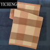 YICHENG日系简约纱布格子毛巾吸水柔软学生情侣家用洗脸巾
