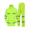 谋福 8012安全反光分体执勤雨衣雨裤服装套装荧光绿 YGH01