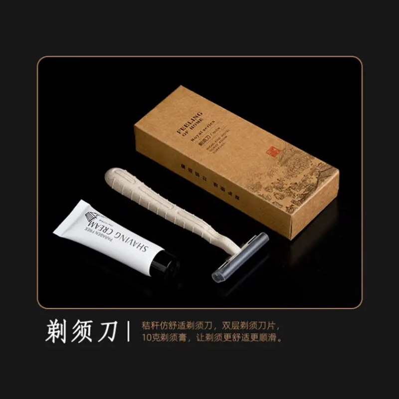 杜克恩 DKETXD-001 牛皮纸卡盒剃须刀含剃须泡10m1(计价单位:个)