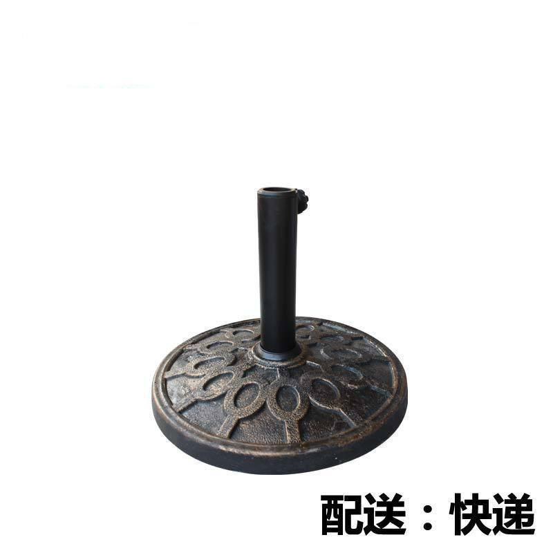 30公斤塑料注水底座户外大太阳伞广告伞旗杆底座铁四脚底座下杆_1_563 8公斤树脂底座发快递