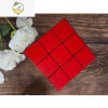 YICHENG自贴3d立体铝塑板强力自粘墙贴厨房卫生间防水防油墙裙翻新仿瓷砖 红色九宫格 [11片装] 中