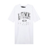 LOVE MOSCHINO 爱 莫斯奇诺 女士 LOGO字母棉质圆领短袖T恤连衣裙 W5923 08 M3517