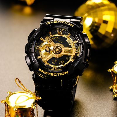 卡西欧(CASIO)卡西欧手表男黑金G-SHOCK悟空版黑暗之心防水运动石英表 男 非机械限量日韩腕表 GA-110GB GA-110GB-1A经典潮流黑金款