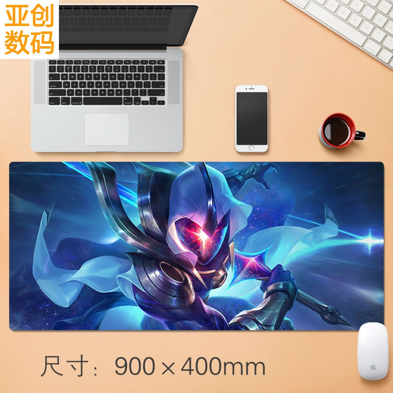 厂牌直营英雄联盟lol鼠标垫网吧咖阿狸亚索天使彦电竞游戏超大号桌垫