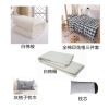煊煜 床上用品七件套(白)150*210/6斤被+120*210/5斤褥+三件套枕芯+灰格枕巾 套