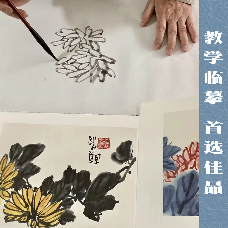 [正版]朱颖人花鸟册南山册页花鸟画集高清册页单片散装可装裱吴昌硕画集国画美术鉴赏教学临摹国画技法绘画技法美术书籍水墨绘画