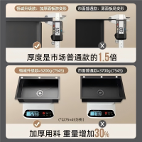 WUUSEN纳米加厚不锈钢水槽大单槽厨房洗菜盆60×45